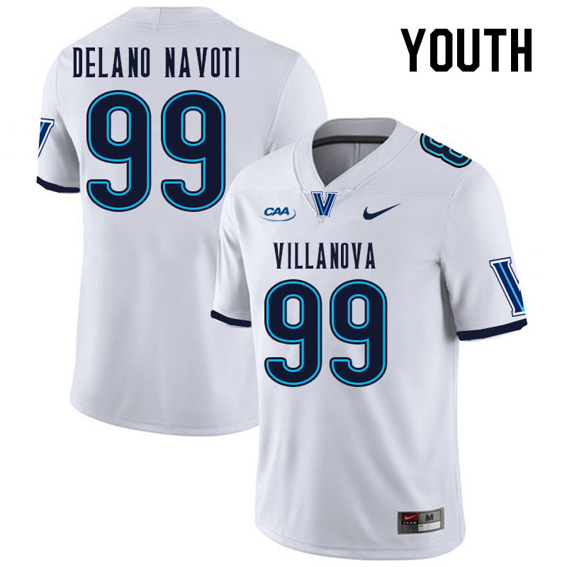 Youth #99 Ratu Delano Navoti Villanova Wildcats College Football Jerseys Stitched Sale-White